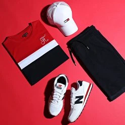 Offres 😍 Tee Shirt Tricolore Avec Broderie 008 Bleu Marine Blanc Rouge de Final Club ✨ -Final Club Soldes final club 127945 FINAL 008 20200703T162501 05