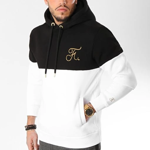 Acheter ⭐ Sweat Capuche Gold Label Bicolore Avec Broderie Or 109 Noir Blanc de Final Club ✨ 1 Acheter ⭐ Sweat Capuche Gold Label Bicolore Avec Broderie Or 109 Noir Blanc de Final Club ✨ -Final Club Soldes final club 158643 FINAL 109 20190104T122532 01
