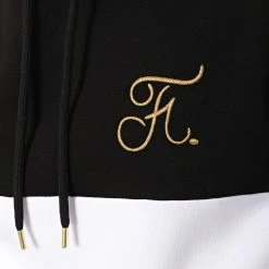 Acheter ⭐ Sweat Capuche Gold Label Bicolore Avec Broderie Or 109 Noir Blanc de Final Club ✨ -Final Club Soldes final club 158643 FINAL 109 20190104T122536 03