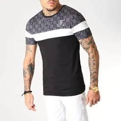 Budget 🔔 Tee 💯 Shirt Damier Tricolore Avec Broderie 256 Blanc Noir Gris de Final Club ❤️ -Final Club Soldes final club 182596 FINAL 256 20190621T152549 04