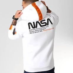 Acheter 🎁 Sweat Capuche Space Exploration Avec Patchs Et Broderie 250 Blanc de Final Club ⌛