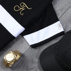 Meilleure affaire ✨ Polo Gold Edition Tricolore Avec Broderie Or 307 Noir de Final Club 🎉 -Final Club Soldes final club 199065 FINAL 307 20191122T113455 06