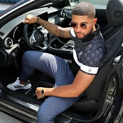 Promo 🧨 Polo Damier Tricolore Avec Broderie 381 Noir Gris de Final Club ⌛ -Final Club Soldes final club 219418 FINAL 381 TPDT 20210608T082248 05