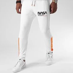 Offres 😀 Pantalon Jogging Space Exploration 360 Blanc de Final Club 👍
