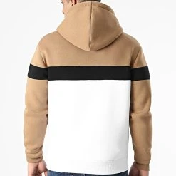 Offres ⭐ Sweat Capuche Tricolore Avec Broderie 443 Blanc Noir Camel de Final Club 😉 -Final Club Soldes final club 236898 FINAL 443 20201210T152728 04