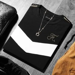 Acheter ❤️ Tee Shirt Retro Bicolore Gold Edition 482 Noir Blanc de Final Club 🎁 -Final Club Soldes final club 246272 FINAL 482 20210216T134235 04