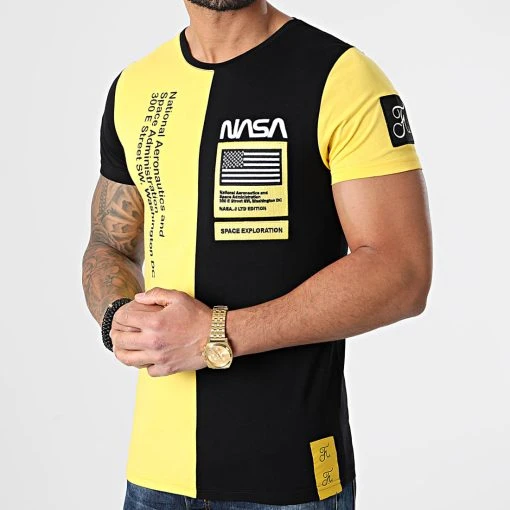 Le moins cher 👏 Tee Shirt Nasa Half Colors Limited Edition Noir Jaune de Final Club 🛒 6 Le moins cher 👏 Tee Shirt Nasa Half Colors Limited Edition Noir Jaune de Final Club 🛒 -Final Club Soldes final club 248780 FINAL 553 20210310T090926 01