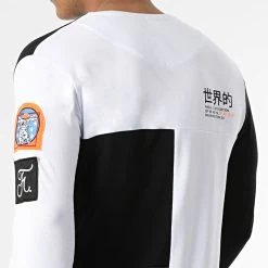 Meilleure vente ⌛ Tee 🌟 Shirt Manches Longues Nasa Half Limited Edition Noir Blanc Détails Orange Fluo de Final Club 😉 -Final Club Soldes final club 249674 FINAL 567 20210319T152509 04