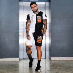 Acheter 🧨 Short Jogging Half Limited Edition Noir Blanc Détails Orange Fluo de Final Club ❤️ -Final Club Soldes final club 251965 FINAL 565 20210526T082314 05