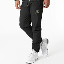 Tout neuf ⌛ Ensemble De Survêtement Gold Label Avec Bandes Et Broderie 459 Noir de Final Club 🥰 -Final Club Soldes final club 258947 FINAL 459 20210701T081017 04