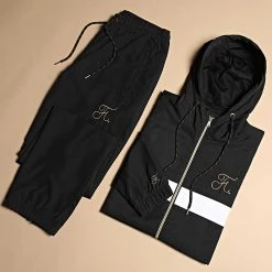 Tout neuf ⌛ Ensemble De Survêtement Gold Label Avec Bandes Et Broderie 459 Noir de Final Club 🥰 -Final Club Soldes final club 258947 FINAL 459 20211124T120400 06