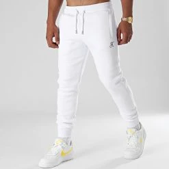 Meilleure vente 😍 Pantalon Jogging Premium Avec Broderie 650 Blanc de Final Club 🤩