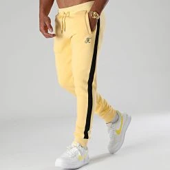Vente flash 🛒 Pantalon Jogging Premium Avec Bande 663 Jaune Pastel de Final Club ✔️ -Final Club Soldes final club 263349 FINAL 663 20210615T080204 03