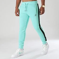 De gros 🥰 Pantalon Jogging Premium A Bande 665 Bleu Pastel de Final Club ⌛