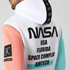 Meilleure vente 😀 Sweat Capuche Nasa Space Limited Edition Pastel 705 Blanc de Final Club 🎁 -Final Club Soldes final club 266450 FINAL 705 20210616T150746 04