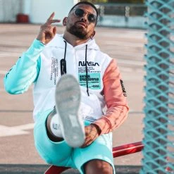 Meilleure vente 😀 Sweat Capuche Nasa Space Limited Edition Pastel 705 Blanc de Final Club 🎁 -Final Club Soldes final club 266450 FINAL 705 20210721T101424 06