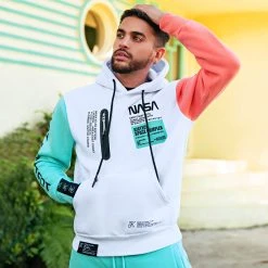 Meilleure vente 😀 Sweat Capuche Nasa Space Limited Edition Pastel 705 Blanc de Final Club 🎁 -Final Club Soldes final club 266450 FINAL 705 20211013T101329 05