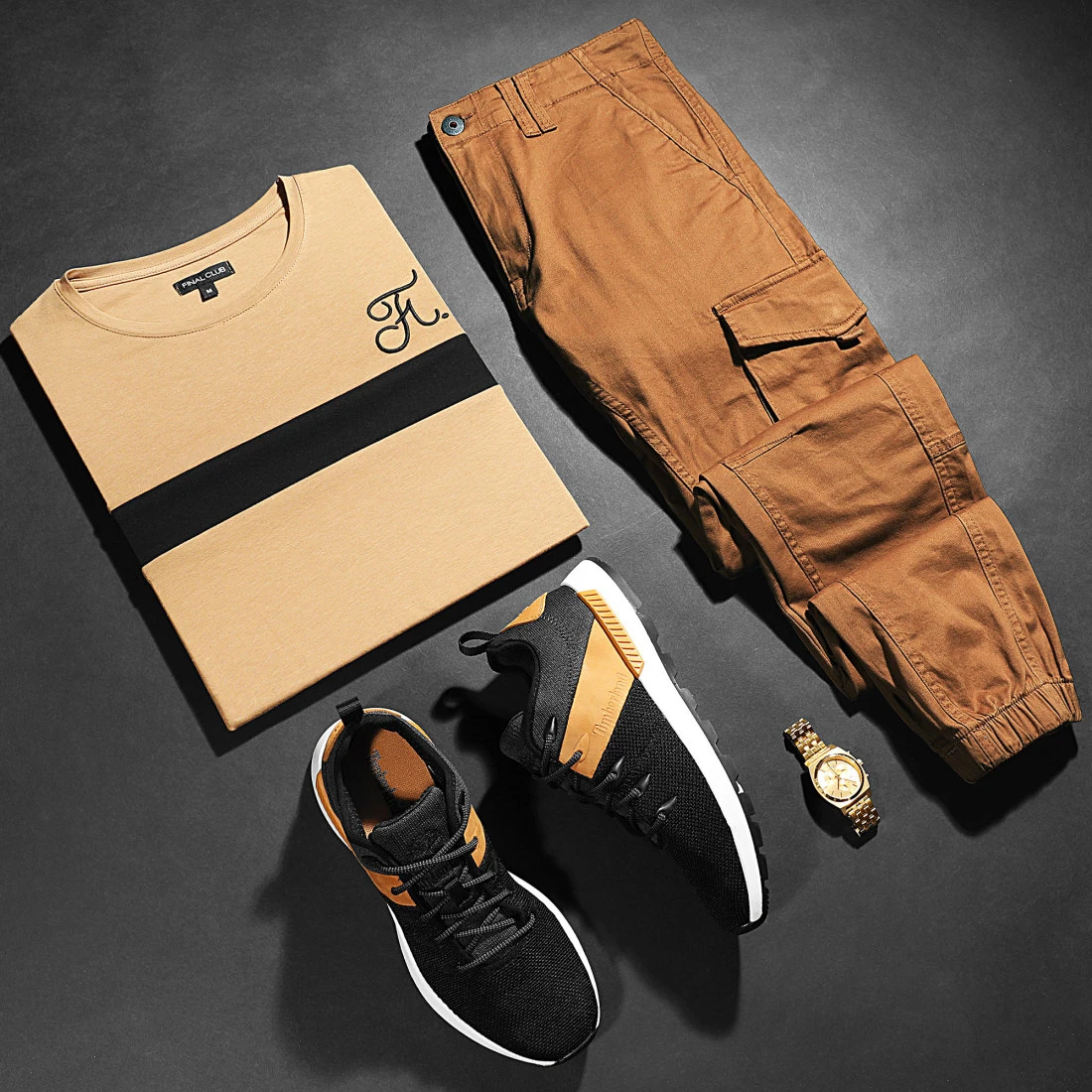 Meilleur prix 🎉 Tee Shirt Manches Longues Bicolore Avec Broderie 781 Camel Noir de Final Club 💯 5 Meilleur prix 🎉 Tee Shirt Manches Longues Bicolore Avec Broderie 781 Camel Noir de Final Club 💯 – Image 3