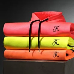 Promo 🧨 Sweat Capuche Premium A Bandes 726 Jaune Fluo de Final Club 🥰 -Final Club Soldes final club 280364 FINAL 726 20220128T144048 07