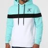 Coupon ⭐ Sweat Capuche Tricolore Avec Broderie 747 Blanc Bleu Pastel de Final Club 🎉 -Final Club Soldes final club 280365 FINAL 747 20211006T102842 01