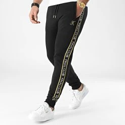 Top 10 👏 Pantalon Jogging Luxury Edition A Bandes Avec Broderie Or 786 Noir de Final Club 🔔 -Final Club Soldes final club 285223 FINAL 786 20211209T145056 03