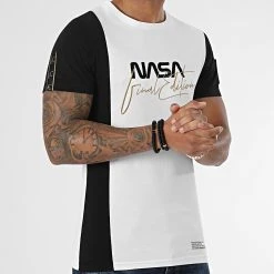 Vente flash 🤩 Tee 👏 Shirt Nasa Final Edition Noir Blanc Détails Or de Final Club ❤️ -Final Club Soldes final club 286773 FINAL 816 20211119T140258 03