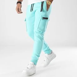 Promo 🛒 Pantalon Jogging Cargo Premium Fit 822 Bleu Pastel de Final Club ⭐ -Final Club Soldes final club 287859 FINAL 822 20211209T145130 03