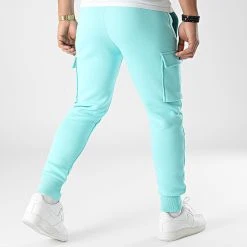 Promo 🛒 Pantalon Jogging Cargo Premium Fit 822 Bleu Pastel de Final Club ⭐ -Final Club Soldes final club 287859 FINAL 822 20211209T145133 05