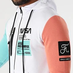Vente flash 🥰 Sweat Zippé Capuche Nasa Space Limited Edition Pastel 829 Blanc de Final Club ❤️ -Final Club Soldes final club 288100 FINAL 829 20220112T093250 04