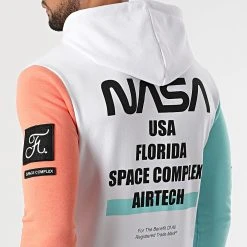 Vente flash 🥰 Sweat Zippé Capuche Nasa Space Limited Edition Pastel 829 Blanc de Final Club ❤️ -Final Club Soldes final club 288100 FINAL 829 20220112T093251 05