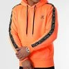 Meilleure affaire ⌛ Sweat Capuche Premium A Bandes 728 Orange Fluo de Final Club ❤️ -Final Club Soldes final club 291128 FINAL 728 20220121T153614 01
