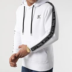 Acheter 😍 Sweat Capuche Premium A Bandes 832 Blanc de Final Club 😀