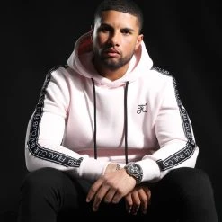 Meilleure affaire 🤩 Sweat Capuche Premium A Bandes 833 Rose Pale de Final Club ✨ -Final Club Soldes final club 291237 FINAL 833 20220204T090112 03