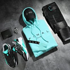 Meilleure affaire 🎉 Sweat Capuche A Bandes Avec Broderie 780 Bleu Pastel de Final Club 🧨 -Final Club Soldes final club 291239 FINAL 780 20220209T135726 05