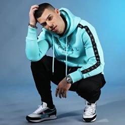 Meilleure affaire 🎉 Sweat Capuche A Bandes Avec Broderie 780 Bleu Pastel de Final Club 🧨 -Final Club Soldes final club 291239 FINAL 780 20220309T152136 05