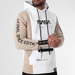 Meilleur prix 🌟 Sweat Capuche Nasa Final Edition 847 Blanc Beige de Final Club ⌛ -Final Club Soldes final club 292341 FINAL 847 20220218T143444 03