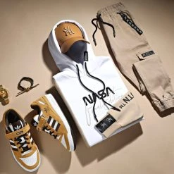 Meilleur prix 🌟 Sweat Capuche Nasa Final Edition 847 Blanc Beige de Final Club ⌛ -Final Club Soldes final club 292341 FINAL 847 20220224T084006 05