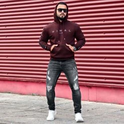 Meilleur prix 🌟 Sweat Capuche A Bandes Avec Broderie 855 Bordeaux de Final Club 🧨 -Final Club Soldes final club 293780 FINAL 855 20220427T084801 06