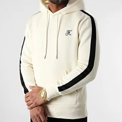 De gros 🔔 Sweat Capuche Premium Avec Bande 858 Crème de Final Club ⌛
