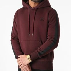 Top 10 ✔️ Sweat Capuche Premium Avec Bande 859 Bordeaux de Final Club 👍