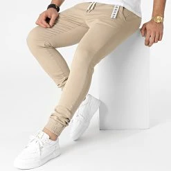 Le moins cher ⭐ Jogger Pant Premium Skinny Fit 827 Beige de Final Club 🔥 -Final Club Soldes final club 295361 FINAL 827 20220121T150648 03