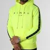 Grosses soldes ⭐ Sweat Capuche A Bandes Avec Broderie 839 Jaune Fluo de Final Club ❤️ -Final Club Soldes final club 295407 FINAL 839 20220308T154920 03
