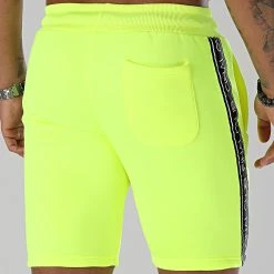 Meilleure vente ✔️ Short Jogging Premium A Bandes 888 Jaune Fluo de Final Club ✔️ -Final Club Soldes final club 301636 FINAL 888 20220412T155000 04