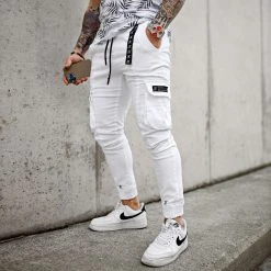 Nouveau 🥰 Pantalon Cargo 929 Blanc de Final Club 🔥 -Final Club Soldes final club 301638 FINAL 929 20220511T104223 06