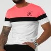 Promo 🛒 Tee ❤️ Shirt Tricolore Avec Broderie 950 Rose Fluo Noir Blanc de Final Club ✨ -Final Club Soldes final club 305548 FINAL 950 20220503T153644 03