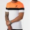 Budget 🤩 Tee Shirt Tricolore Avec Broderie 951 Orange Fluo Noir Blanc de Final Club 😀 -Final Club Soldes final club 305549 FINAL 951 20220503T153737 01