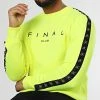 Le moins cher 🔔 Sweat Crewneck A Bandes Avec Broderie 957 Jaune Fluo de Final Club 👏 -Final Club Soldes final club 305575 FINAL 957 20220511T135438 01