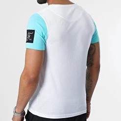 Nouveau 😉 Tee Shirt Nasa Final Edition 973 Blanc Bleu Pastel de Final Club 🛒 -Final Club Soldes final club 307067 FINAL 973 20220513T150639 04