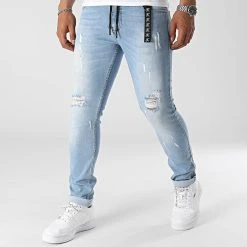 Budget 🧨 Jean Slim Fit Avec Destroy 953 Bleu Denim Wash de Final Club ✨ -Final Club Soldes final club 312961 FINAL 953 20220513T145145 03