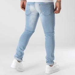 Budget 🧨 Jean Slim Fit Avec Destroy 953 Bleu Denim Wash de Final Club ✨ -Final Club Soldes final club 312961 FINAL 953 20220513T145149 06